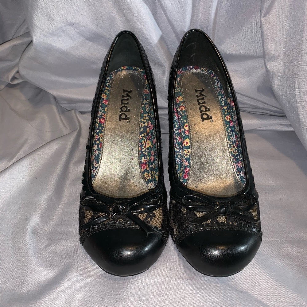 Black Heels with Bow